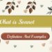 What is Sonnet Definition And Examples