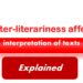 How does inter-literariness affect out interpretation of texts