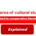 How is the area of cultural studies related to comparative literature