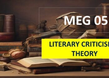 MEG 05 LITERARY CRITICISM & THEORY Solved 2023-24