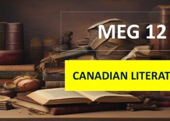 MEG 12 CANADIAN LITERATURE Solved Assignment 2023-24