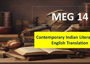 MEG 14 Contemporary Indian Literature in English Translation Solved Assignment 2023-24