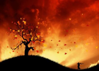 Autumn Fires Poem Summary line by line