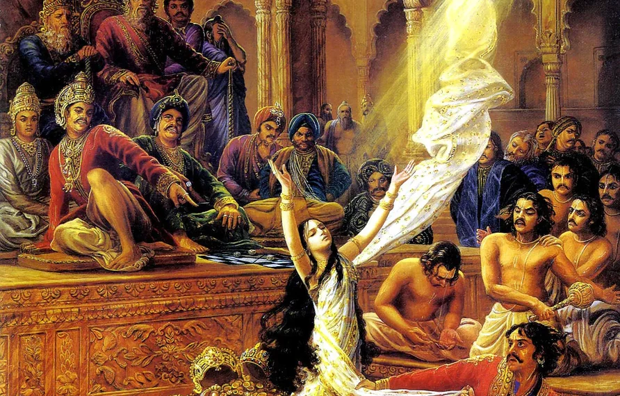 Was Yudhidhthira right in staking Draupadi in the game of dice