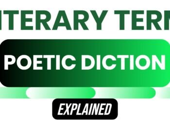 Literary term of poetic diction