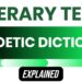 Literary term of poetic diction