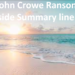 John Crowe Ransom’s Riverside Summary line by line