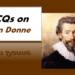 MCQs on John Donne