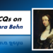 MCQs on Aphra Behn
