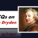 MCQs on John Dryden