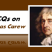 MCQs on Thomas Carew