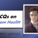 MCQs on William Hazlitt
