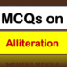 MCQs on Alliteration