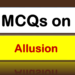 MCQs on Allusion