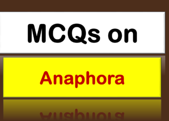 MCQs on Anaphora