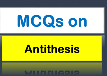 MCQs on Antithesis