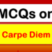 MCQs on Carpe Diem