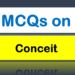 MCQs on Conceit 
