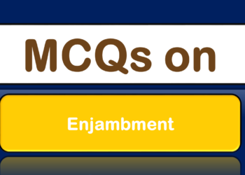 MCQs on Enjambment