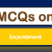 MCQs on Enjambment