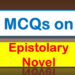 MCQs on Epistolary Novel