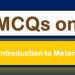MCQs on Introduction to Meter
