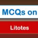 MCQs on Litotes 