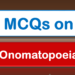 MCQs on Onomatopoeia 