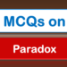 MCQs on Paradox