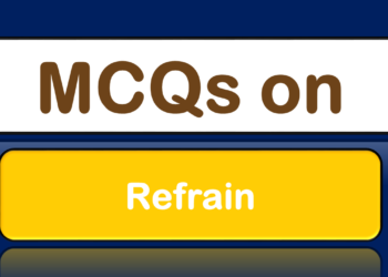 MCQs on Refrain