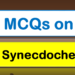 MCQs on Synecdoche