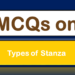 MCQs on Types of Stanza