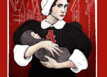 Analyze the symbolism of the scarlet letter in Nathaniel Hawthorne's novel