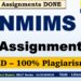 NMIMS Marketing Management Solved Assignment for JUNE 2024