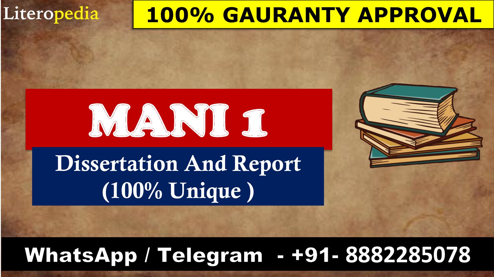 IGNOU MANI 1 Dissertation And Report (100% Unique )