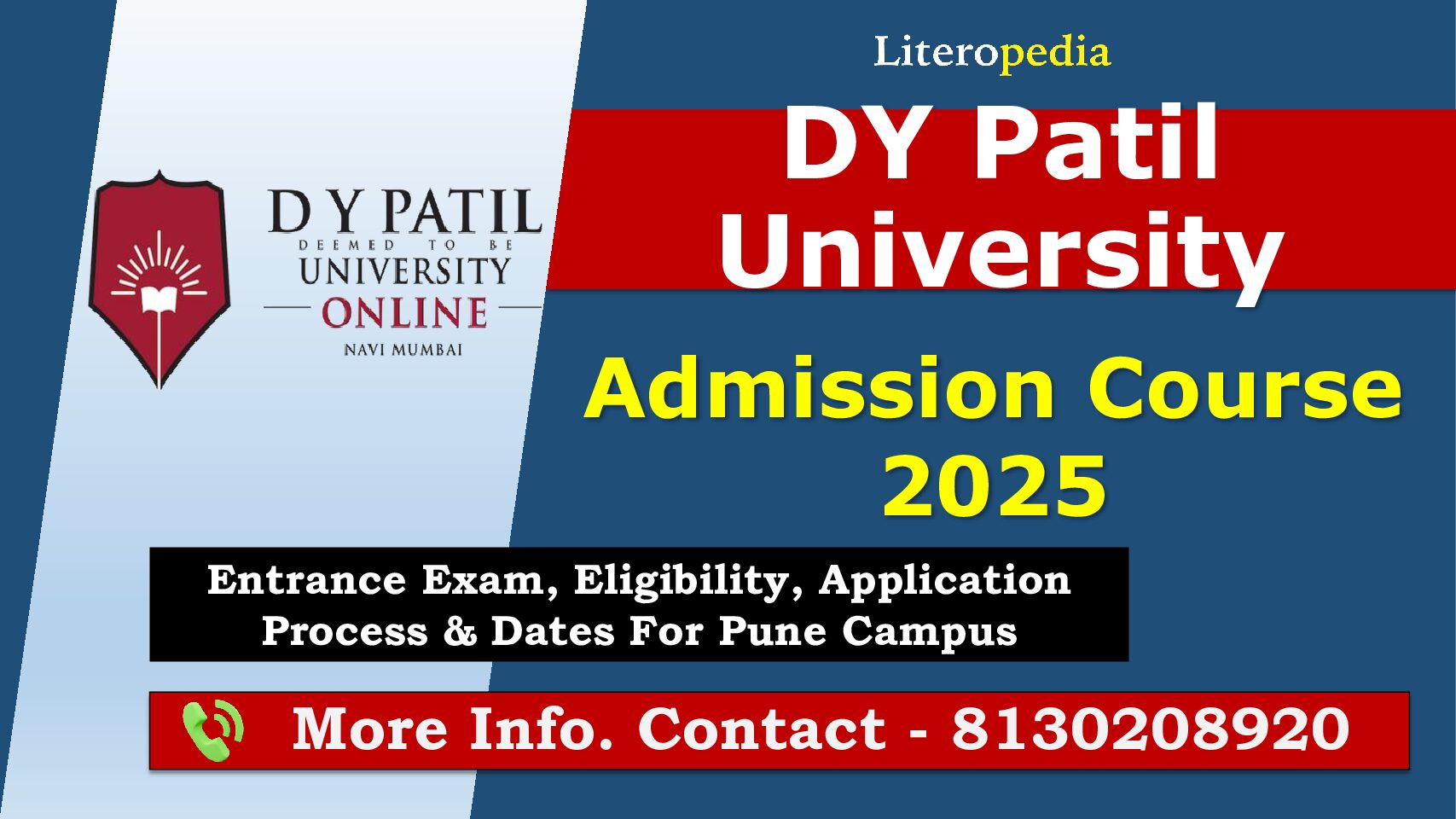 DY Patil University Admission Course 2025