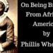 On Being Brought From Africa To America SUMMARY