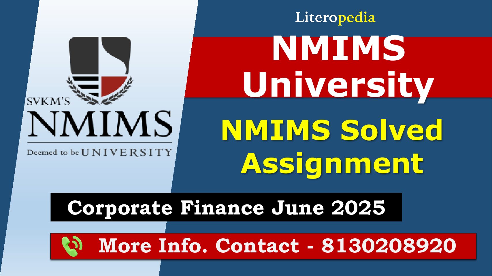 NMIMS Solved Assignment Corporate Finance June 2025