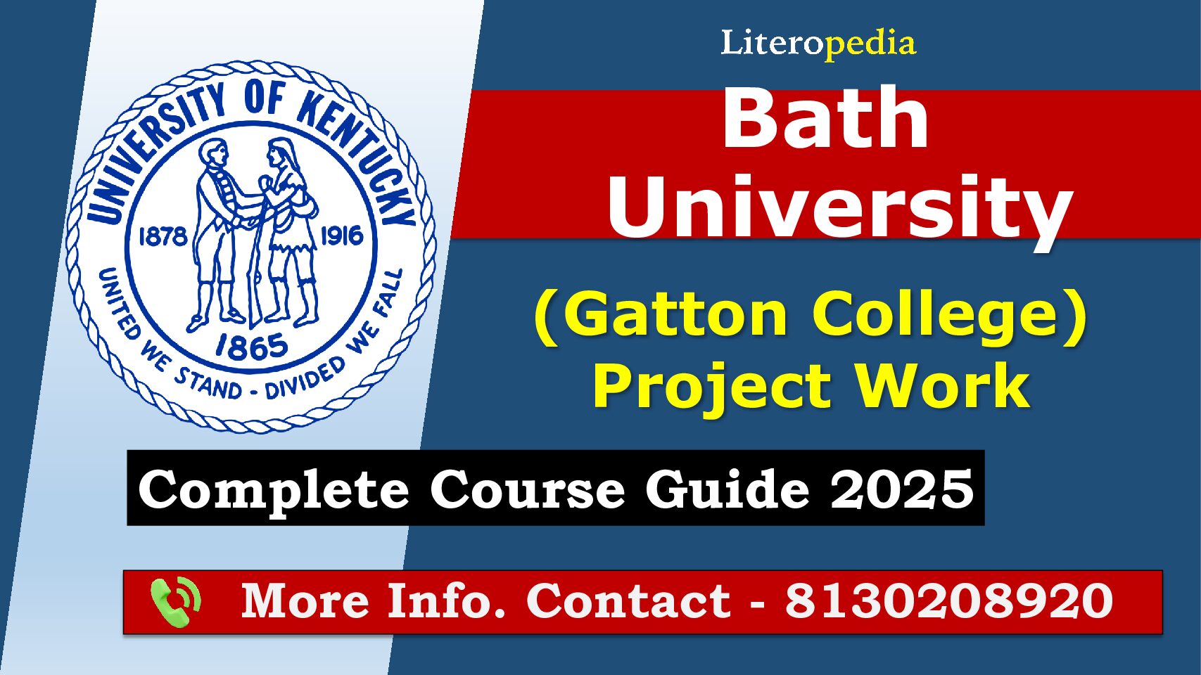 University Of Kentucky (Gatton College) Project Work
