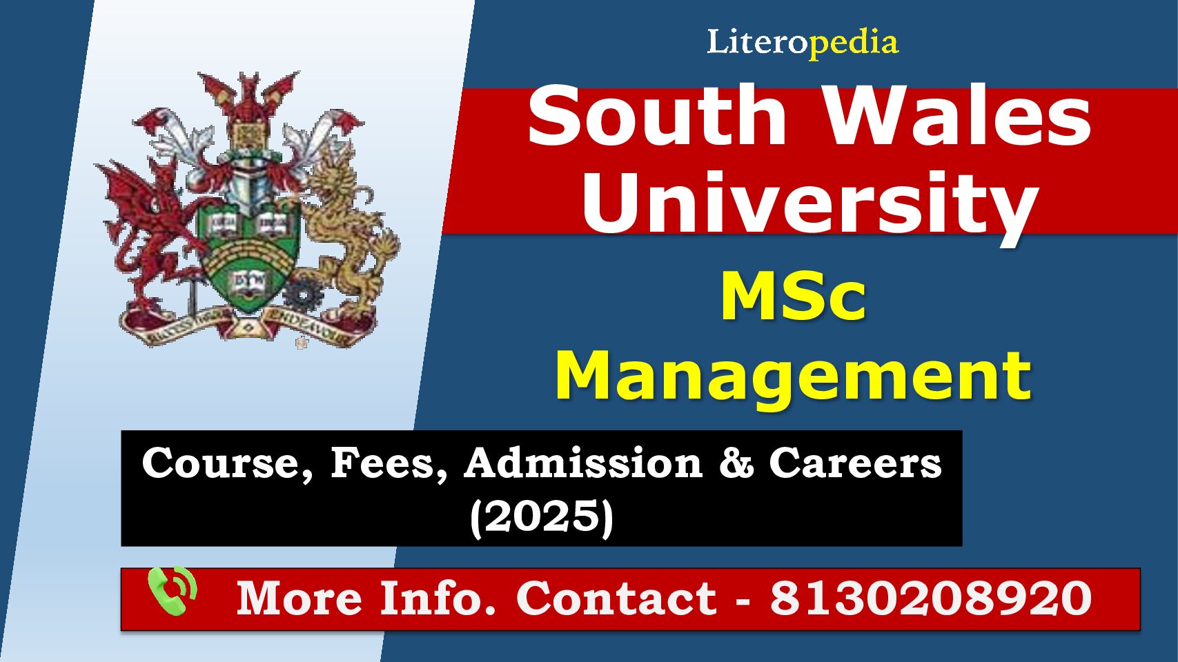 University Of South Wales MSc Management – Course, Fees