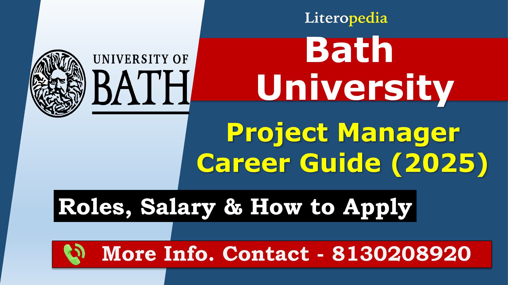 University of Bath Project Manager Career Guide (2025)