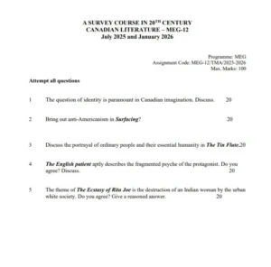 MEG 12 Solved Assignment 2025 26 Pdf Free Download