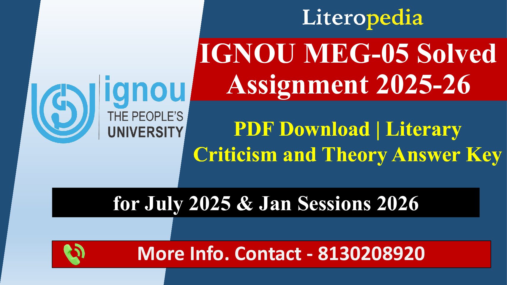 Free MEG-05 Solved Assignment 2025-26 PDF Download