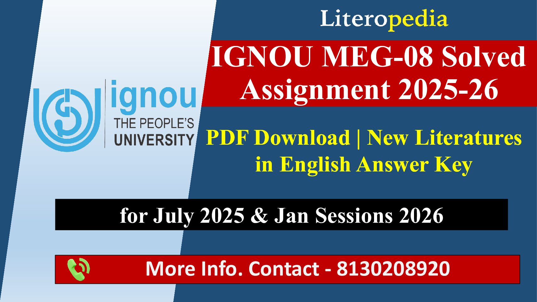Free MEG-08 Solved Assignment 2025-26 PDF Download
