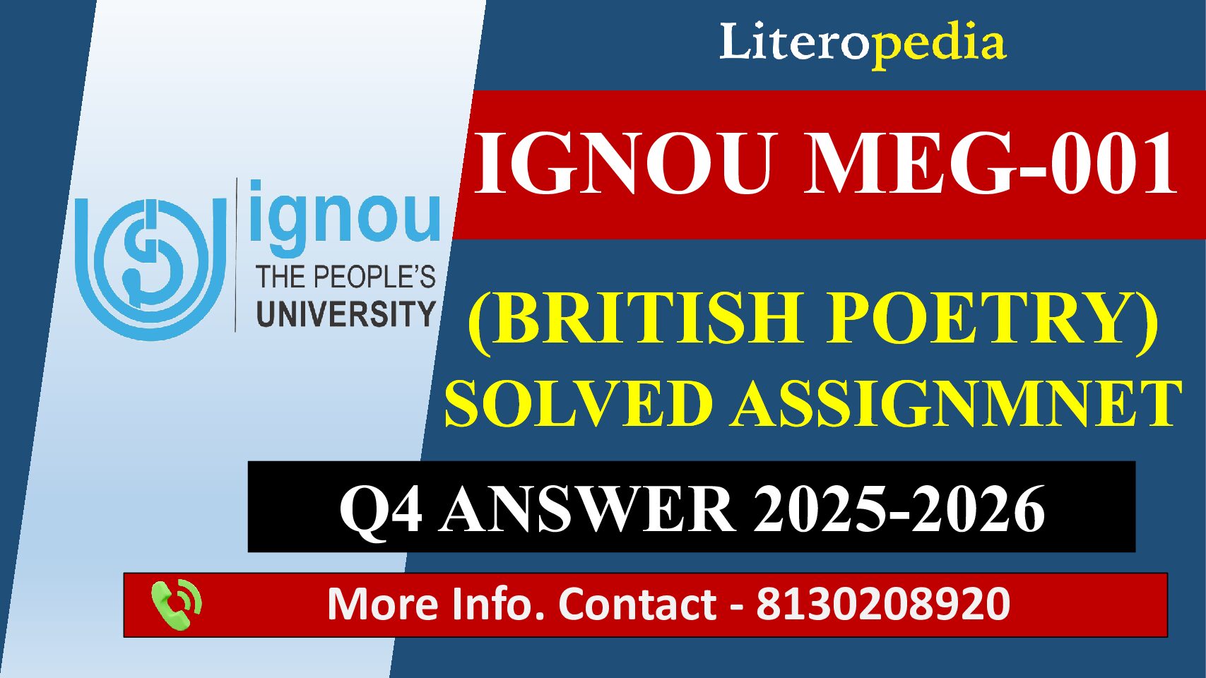 IGNOU MEG 01 Solved Assignment Q4 Answer 2025–26