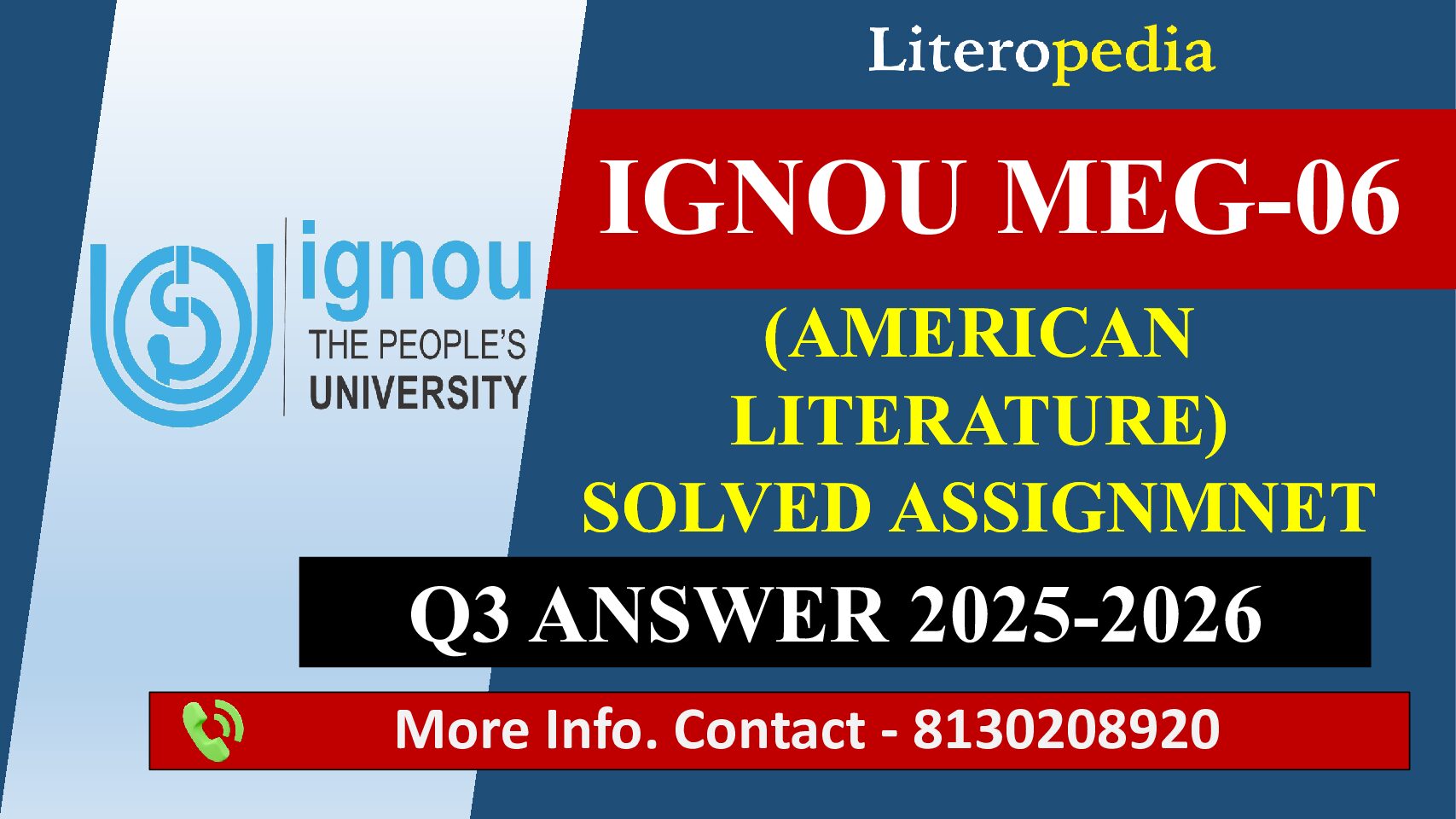 IGNOU MEG 06 Solved Assignment Q3 Answer 2025-26