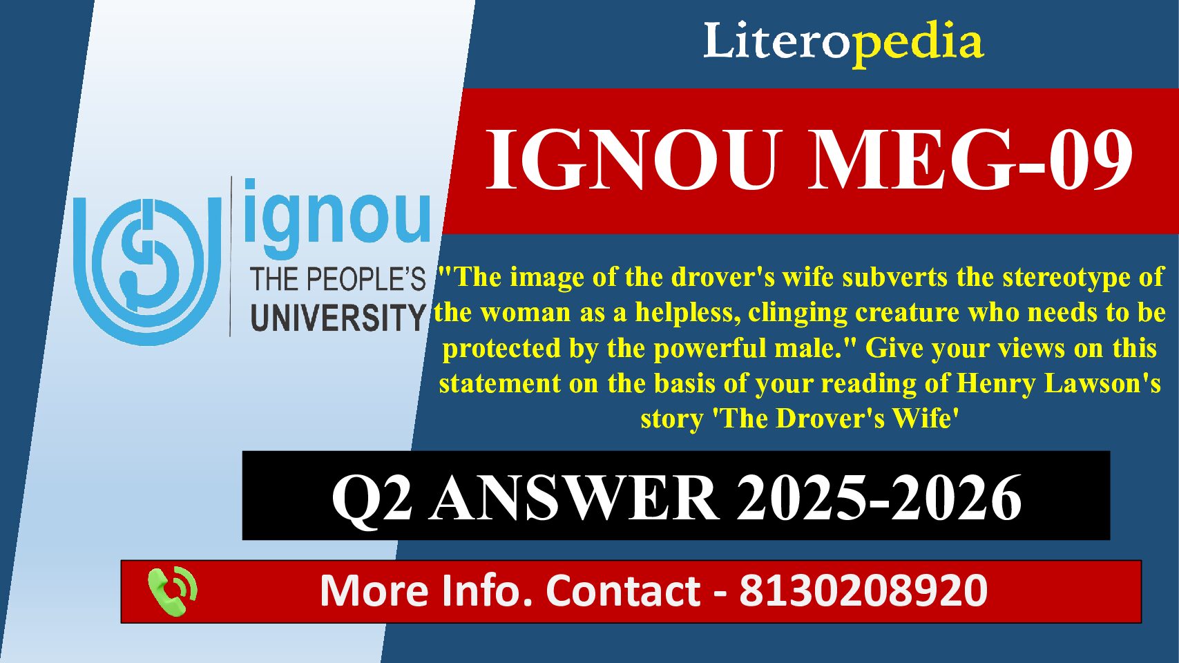 "The image of the drover's wife subverts the stereotype